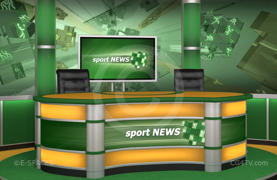 sport news studio new virtual set sports news coverage virtual